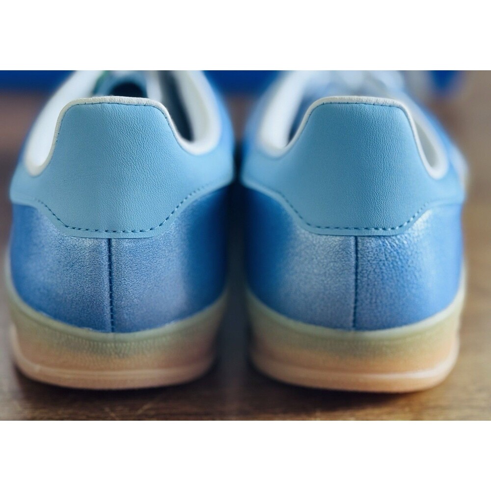 Women's Size 6.5 - adidas Gazelle Indoor Blue Metallic Gum W JS1407 NIB - Picture 7 of 9